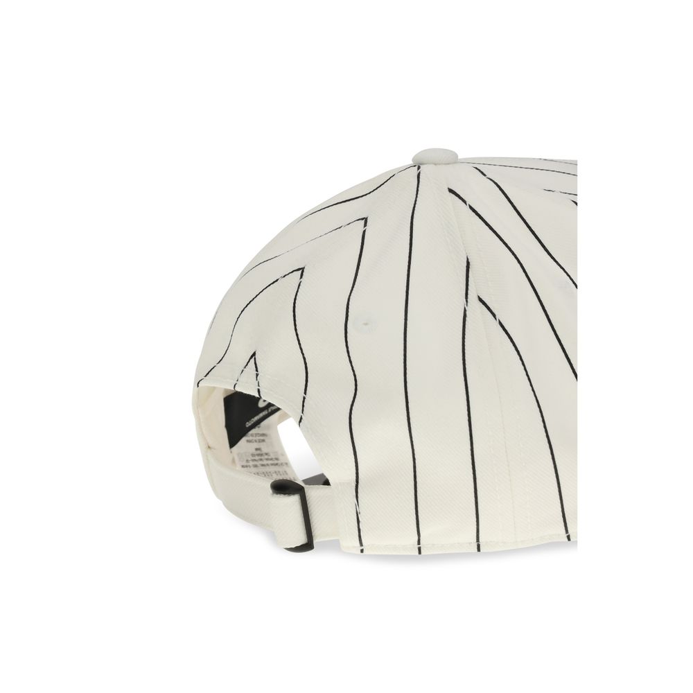 Y-3 White Polyester Baseball Cap