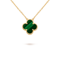 Van Cleef & Arpels CLOVER MALACHITE NECKLACE