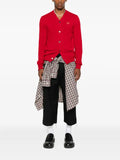 Comme Des Garçons Play hear-emblem rhinestone-embellishment cardigan