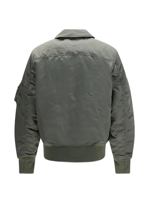 Alpha Industries logo-patch bomber jacket
