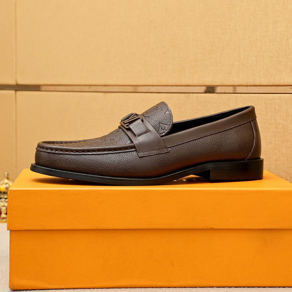 Louis Vuitton Textured Hardware Loafers